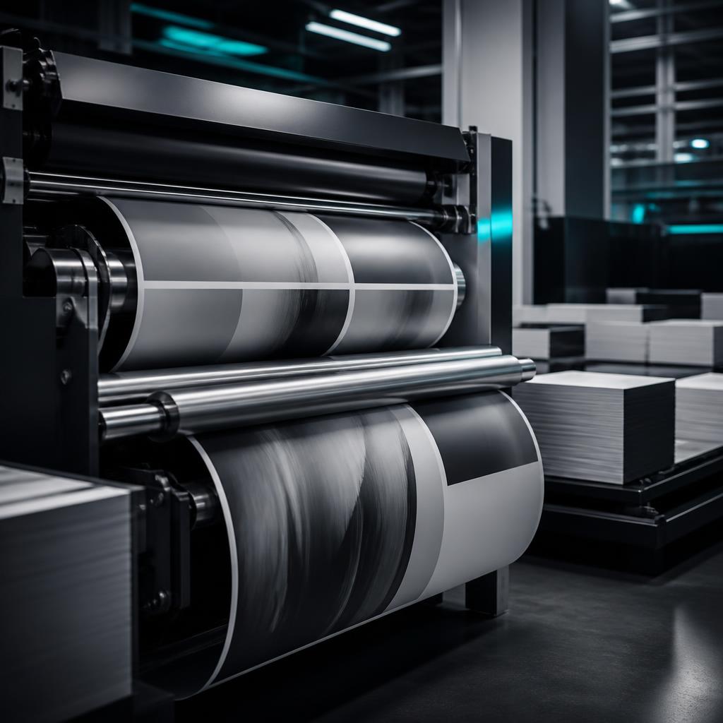 Large-format press running brand-managed print production